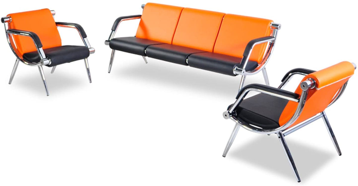 thumbnail image 2 of Kinbor 3-Seat Office Reception Chair – Executive Side Waiting Room Visitor Sofa 2 of 2