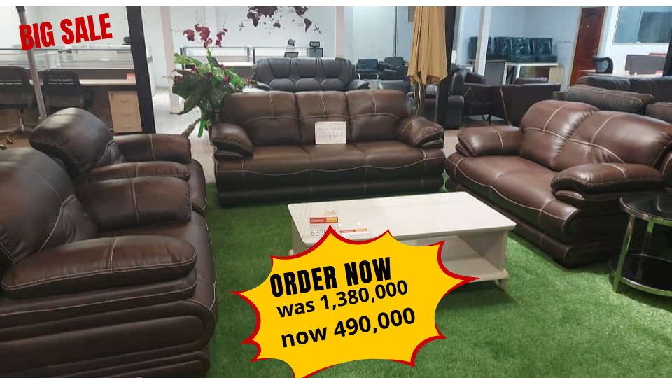 Order for Brown leather Luxury sofa set Online Eunicon Home Furniture
