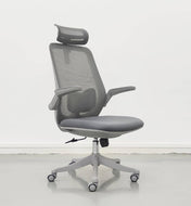 Grey Mesh Adjustable Arm Chair