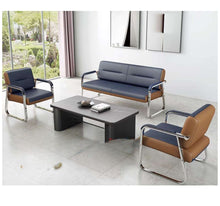 Load image into Gallery viewer, 5-Seater Tufted Office Reception Chair-Black
