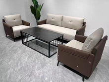 Load image into Gallery viewer, 5-Seater Tufted Office Reception Chair-Black
