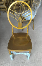 Load image into Gallery viewer, Gold Chiavari Event chairs designs
