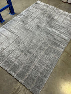 Grey Patterned Center Rug