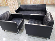 Load image into Gallery viewer, 5 Seater office Leather Sofa Set
