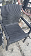 Plastic Rattan- look Outdoor Chair
