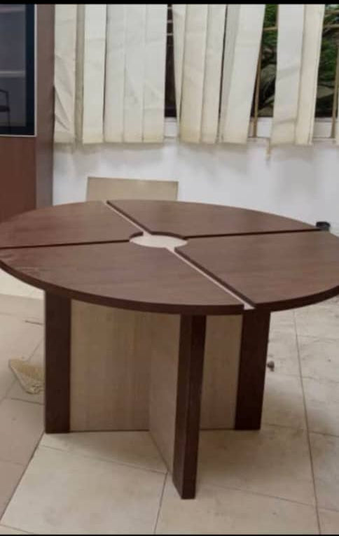 Round wooden Meeting table