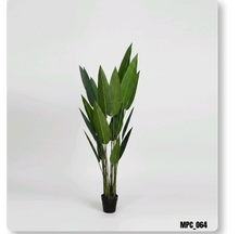 Load image into Gallery viewer, Artificial skybird plant with black planter
