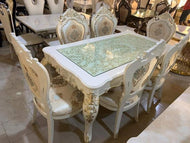 royal dining table with 6 chairs