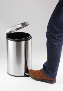 20 litre steel foot pedal waste bin