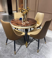 marble 4 sitter dining table set