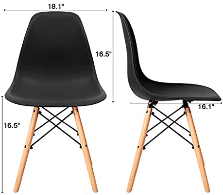 Accent Mid-Century Side plastic Chair.