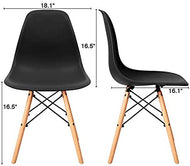 Accent Mid-Century Side plastic Chair.