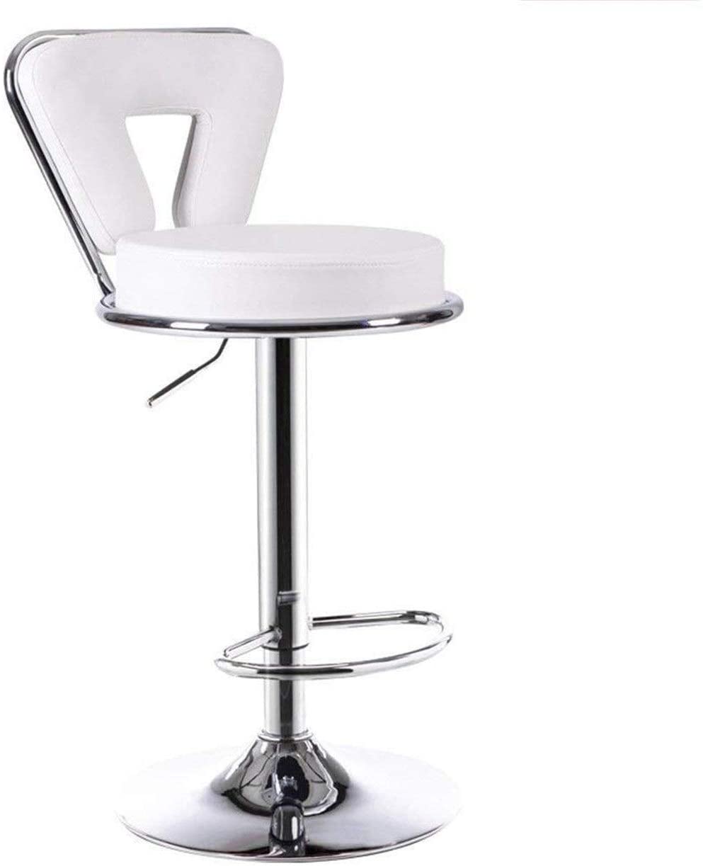 eunicon white bar stool with gas lift