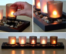 Load image into Gallery viewer, 5 piece glass candle wax cup
