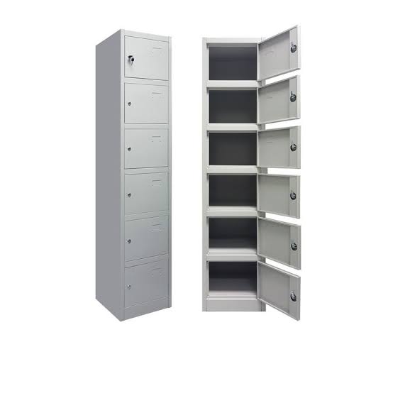 6 tier worker storage locker cabinet
