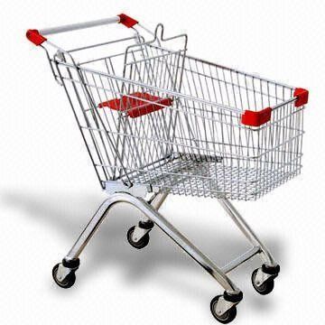 60 litres shopping cart supermarket trolley