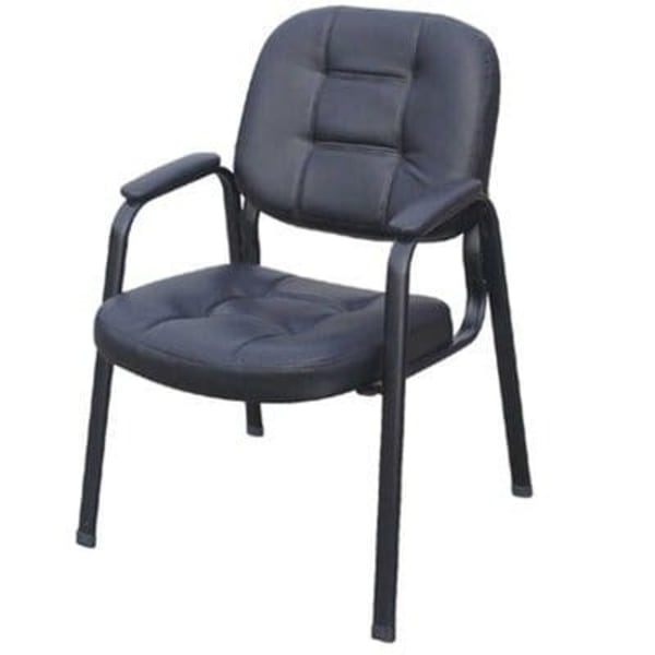 Black visitors chair with Arms