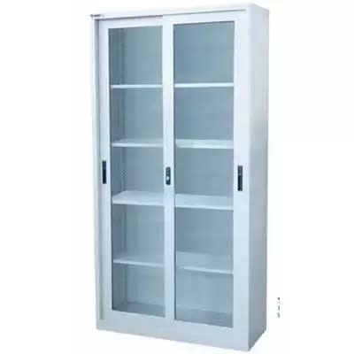 DOUBLE GLASS SLIDING DOOR CABINET