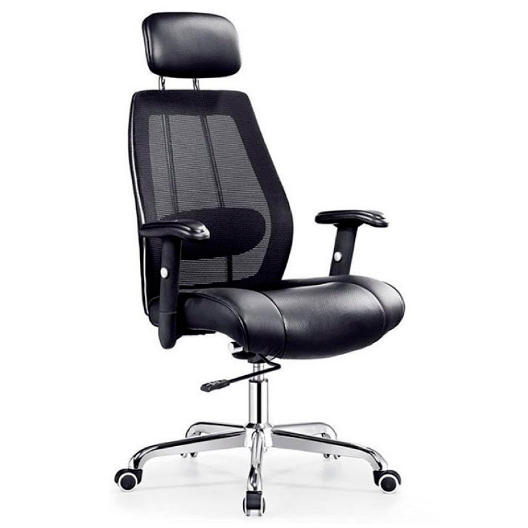 executive leather mesh office chair