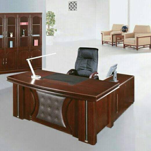 Executive office desk with extension