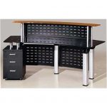 Front desk Glass Reception Table 1.2m