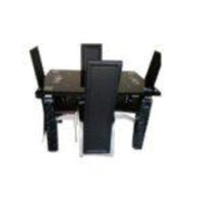 4 Sitter Glass Dining Table Set