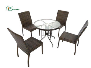 Glass table Outdoor dining set