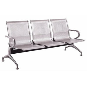 silver grey airport chair