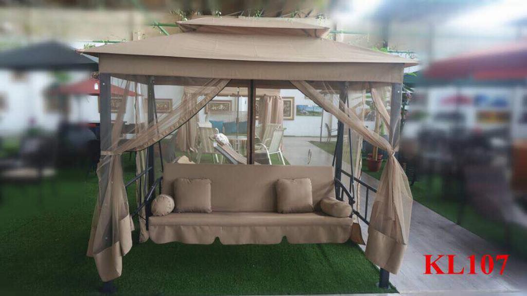 outdoor patio gazebo swing bench