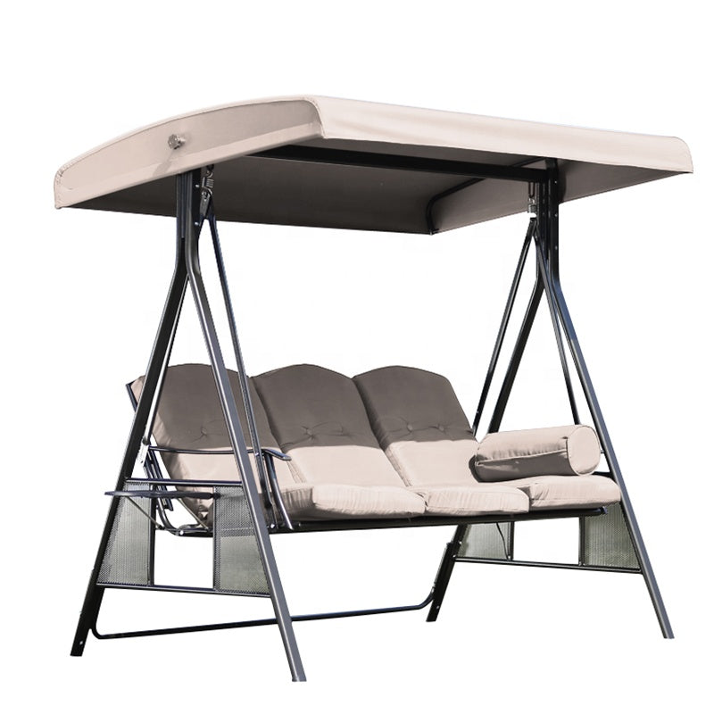 Patio+Swings High Quality Garden Swing Sets Canopy Metal Patio Wrought Iron 2 Seater Cushion Beach Swing Chair Padding