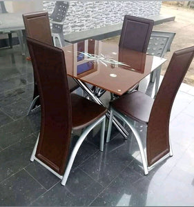 4 Sitter square glass Dining Table