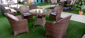 Accent Wicker Rattan outdoor Chair/Table