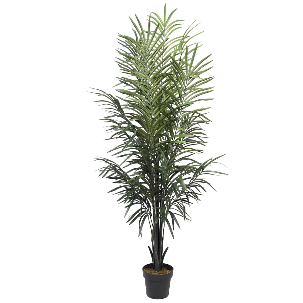 artificial palm potted plant