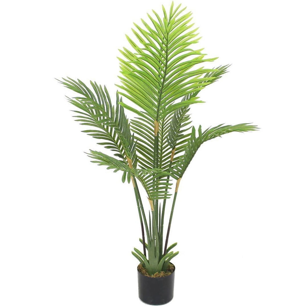 Small artificial indoor palm plant for home
