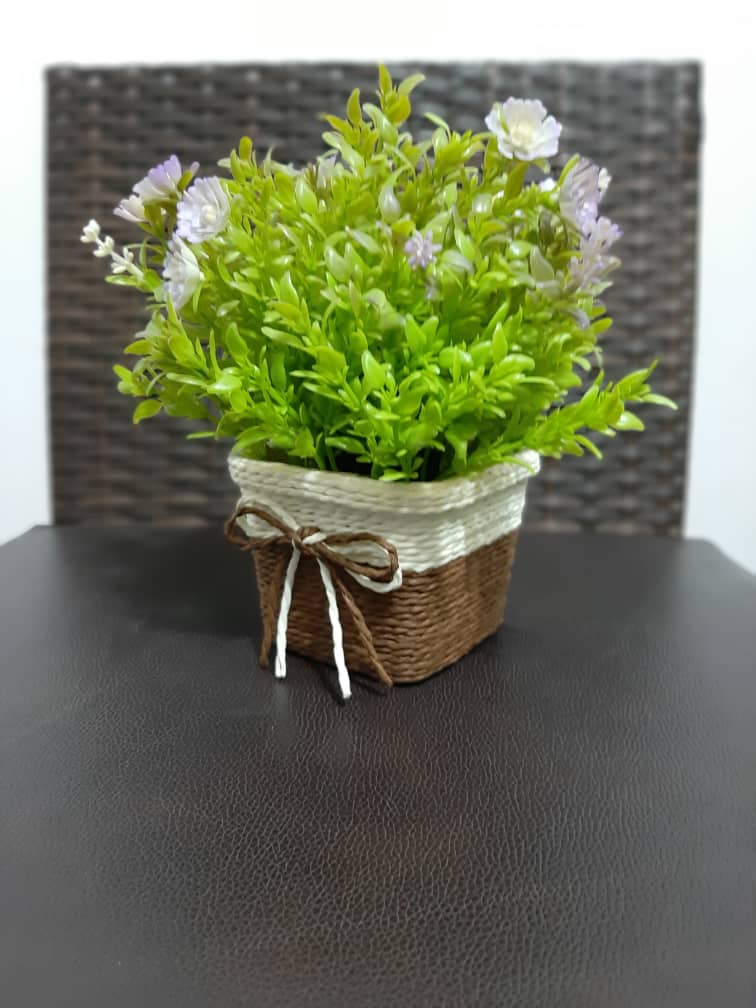 beautiful decor basket plant