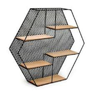 Hexagonal Boho Shelves for Bedroom Bathroom Kitchen Office Corner Room Geometric Decor