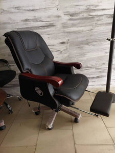 Black CEO  Executive Massage Office Chair with Legrest