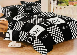 Black dior bedding set