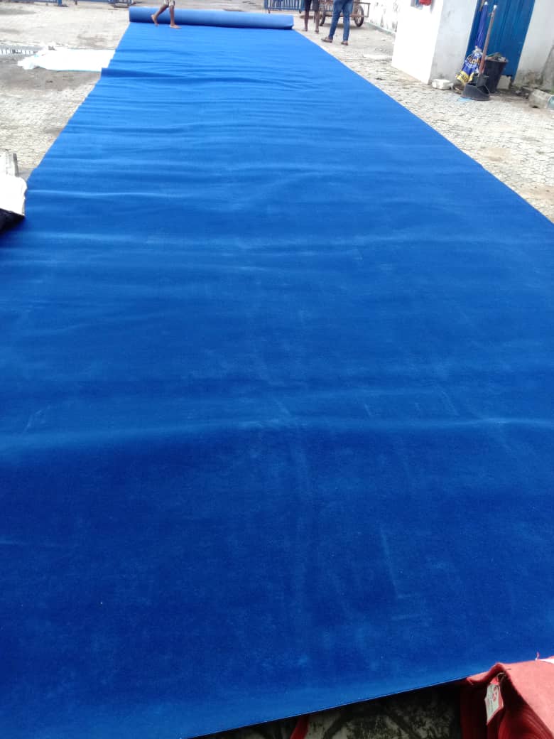 blue Carpet wall-to-wall Rug 1sqm