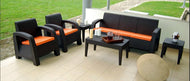 brown outdoor set