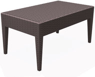 brown ranoush rattan plastic table