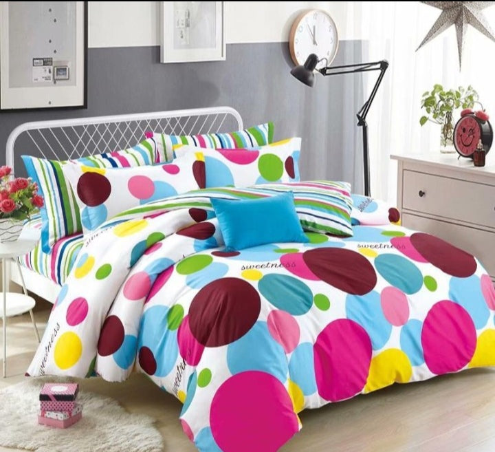 Beautiful  colourful Bedsheet and Duvet