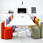 Colourful conference table /chairs