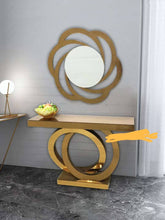 Load image into Gallery viewer, Modern Living room Console Table with Interlaced Rings
