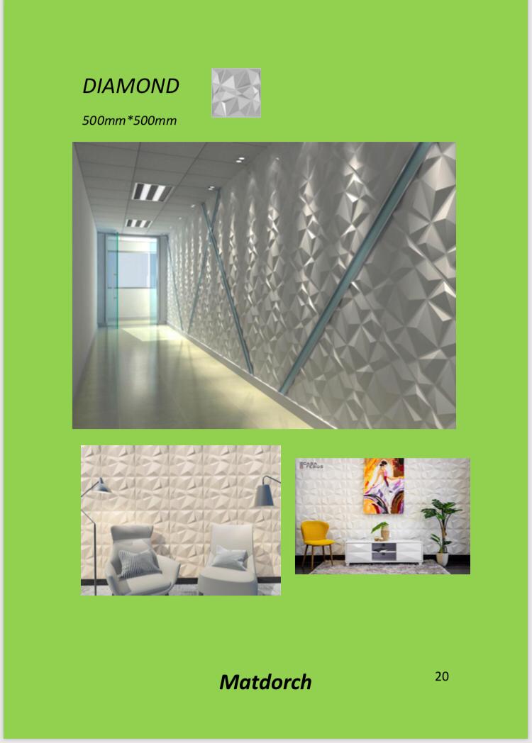 diamond 3d panel wall treatment