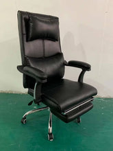 Load image into Gallery viewer, Eclectic Executive Office Chair with Legrest (black)
