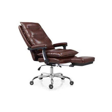 Load image into Gallery viewer, Brown Ergonomic Executive Office Chair with Legrest
