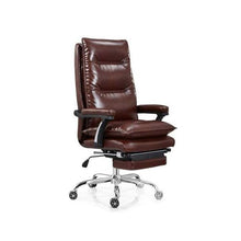 Load image into Gallery viewer, Brown Ergonomic Executive Office Chair with Legrest
