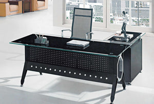 Executive tempered Glass office desk 
