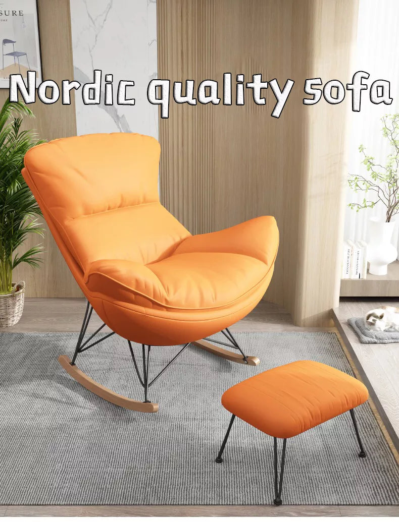 leather rocking living room chair